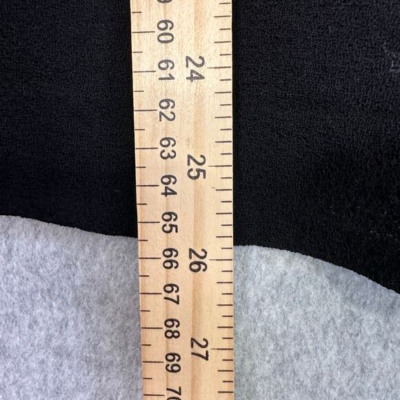 Albert Nipon Trumpet Skirt 100% Wool WMNS 12 Black Hidden Zip Lined Knee Length - Picture 6 of 7